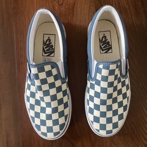 Blue Checkered Vans